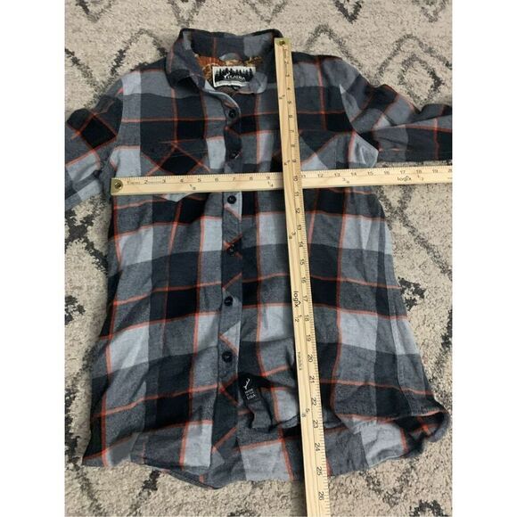 Nice PLADRA men Every Day Flannel Shirt- grey size XS Long Sleeve Good condition - Picture 8 of 8